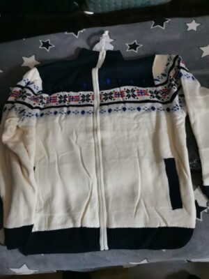 Strickjacke mit Teddyfell  Nebulus Canadian, mehrfarbig, 3xl