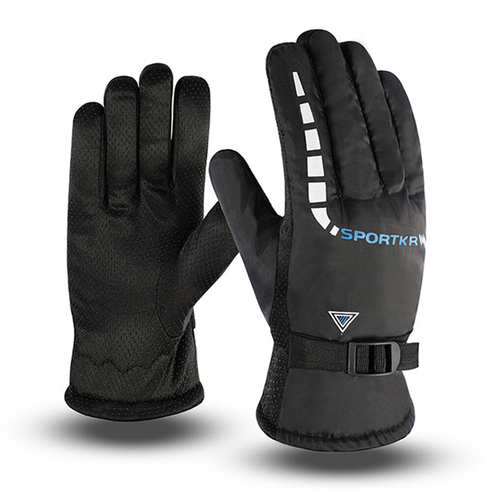 Mens Bike Gloves Full Finger Ski Gloves Cycling Gloves for Winter (Blue) * eBay