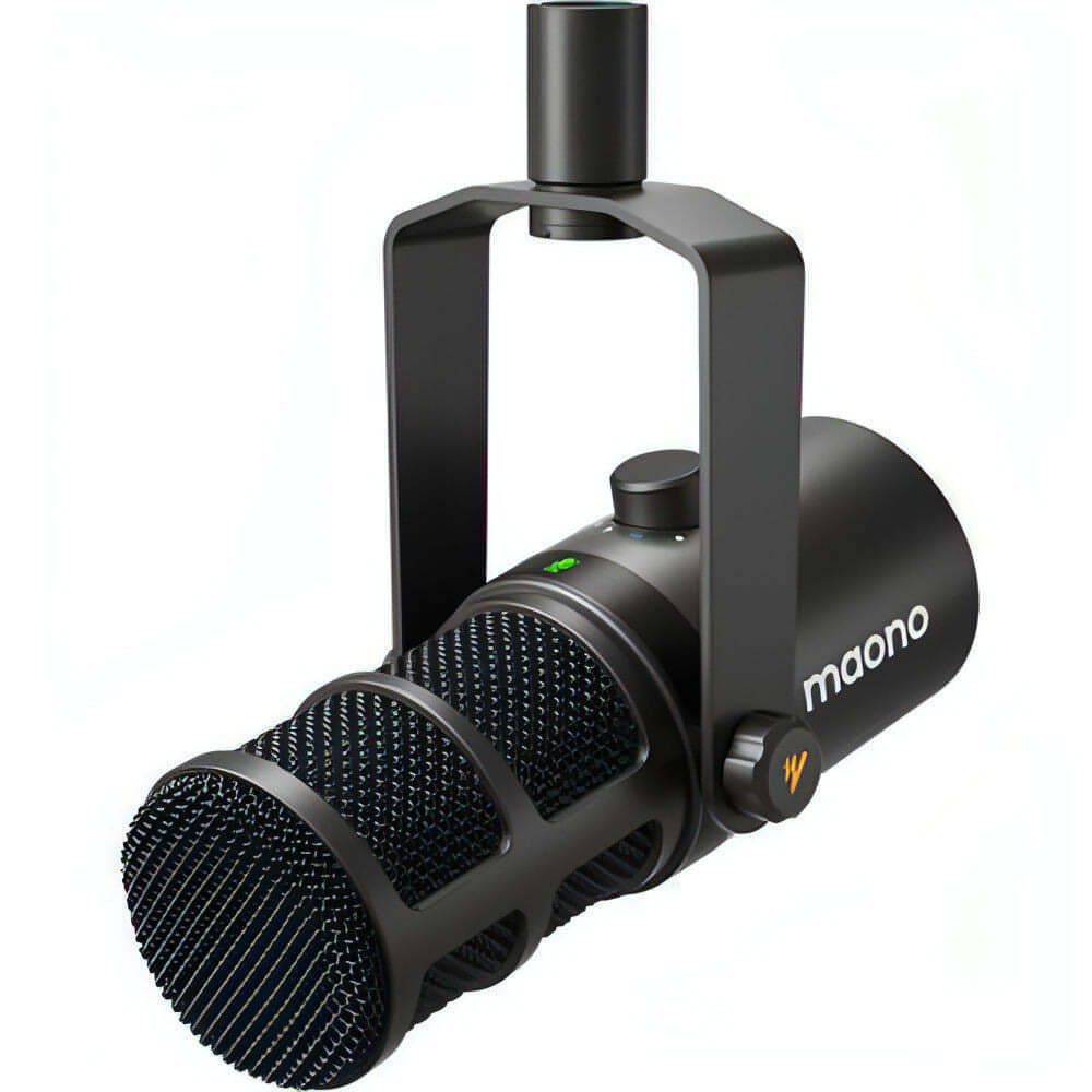 Dynamic Microphone, USB/XLR Podcast PC Microphone with Software, Eq,Tap-To-Mute,