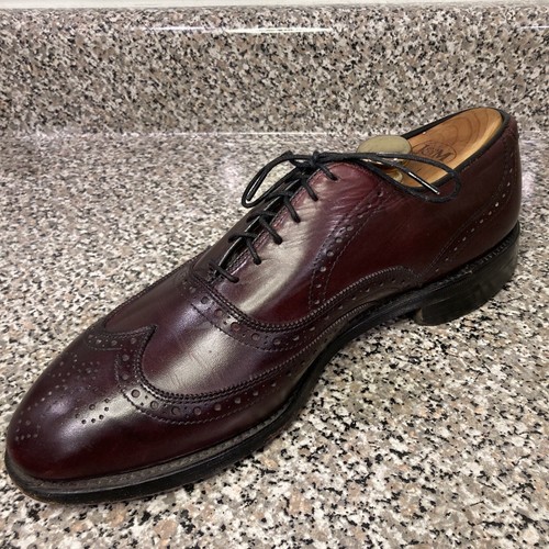Allen Edmonds Chester 1973 Burgundy Wingtip Oxford 9B EUC - Picture 9 of 24