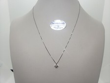 RECARLO COLLANA DA DONNA PUNTO LUCE ORO BIANCO 18KT E DIAMANTE DA 0.18 Ct (0235)