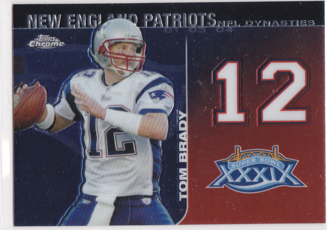 TOM BRADY Super Bowl XXXIX New England Patriot TOPPS CHROME INSERT