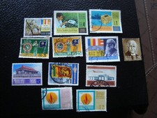 CEYLAN - 12 timbres obliteres (A46) 