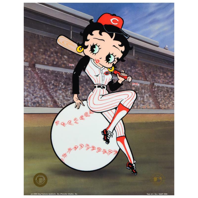 Betty Boop Reds Limited Edition Lithograph Collectible MLB