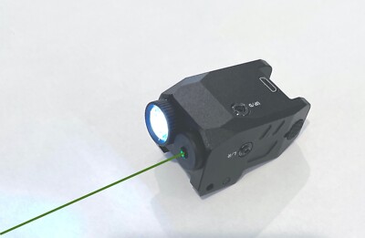 Tactical Flashlight & Green Laser Gun Sight Combo Picatinny Rail Mount