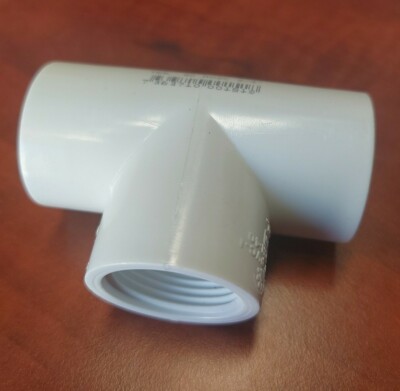 1'' × 1'' slip in x 1'' Threaded PVC REDUCING TEE Adapter for  Water PipesSch 40