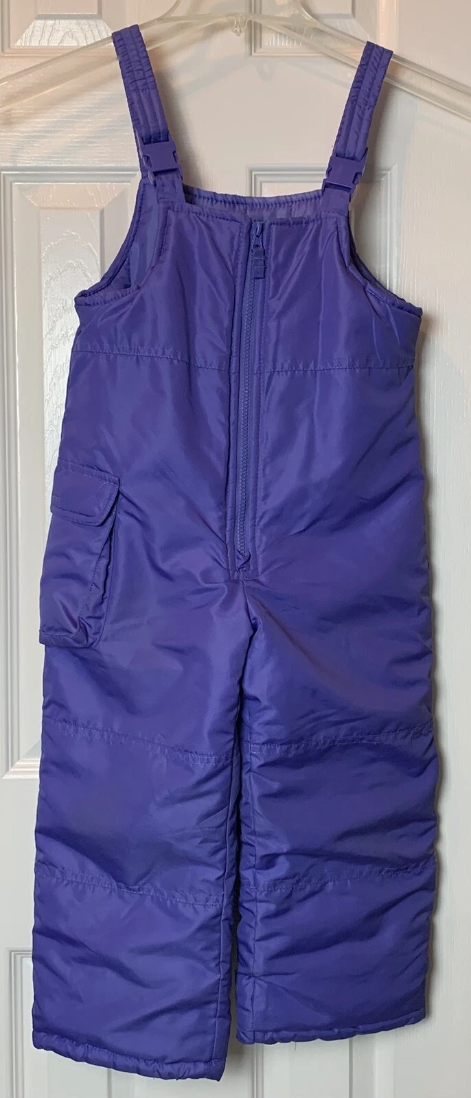 LONDON FOG Bibs Overalls Girls Medium 5-6 Snow Suit Ski Snowboard Winter EUC