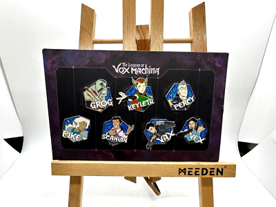 Critical Role Kickstarter (Legend of Vox Machina) Character Pin Set Rare