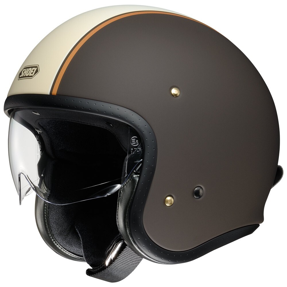 Shoei J-O CARBURETTOR TC-10 Open Face Motorcycle Jet Helmet