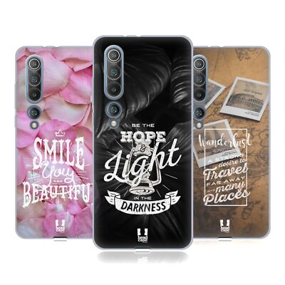 HEAD CASE DESIGNS INSPIRATIONAL CHALK TYPOGRAPHY SOFT GEL CASE FOR XIAOMI PHONES
