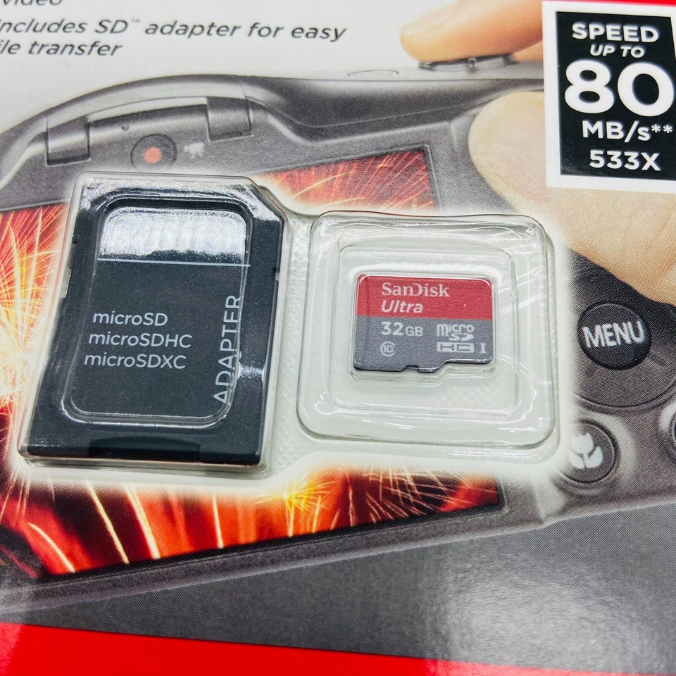SanDisk Ultra 32GB SD SDHC Flash Memory Card Class 10 80MB/s 533X UHS-I HD - Image 3 of 4