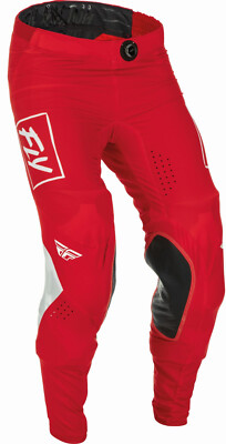 FLY Racing Lite rot weiß Motorradhose Cross leicht mit BOA-Fit System Gr. 28