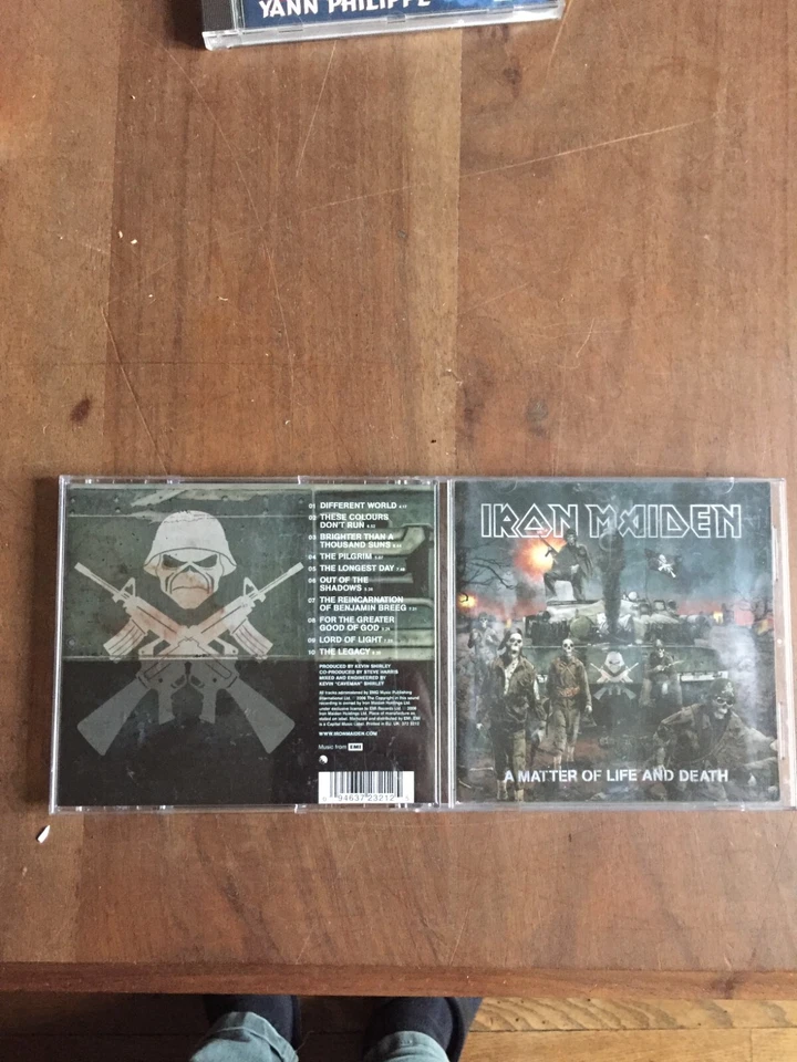 CD MUSIQUE ALBUM IRON MAIDEN a matter of life and death - Photo 1/2
