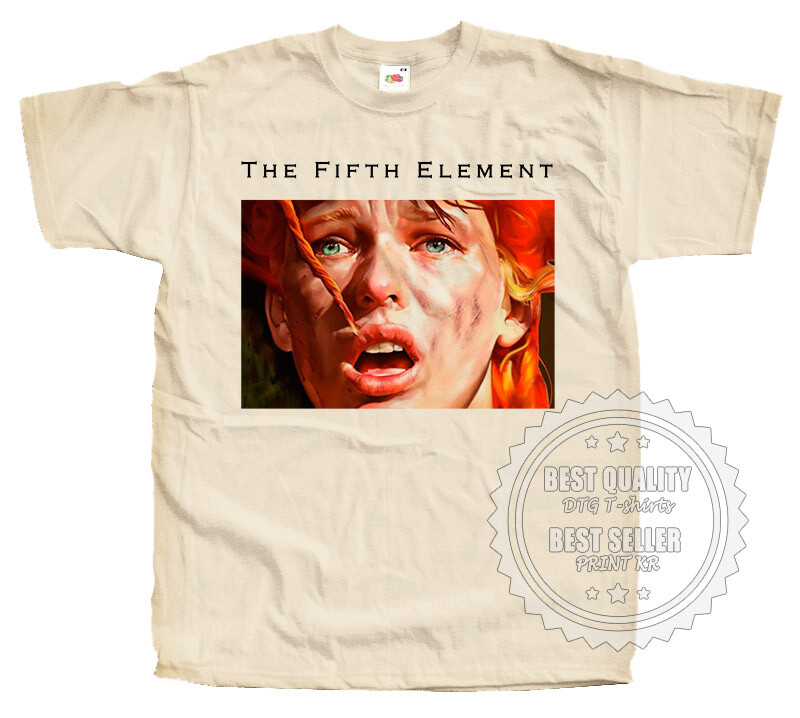 The Fifth Element T SHIRT Tee V15 Movie Poster Natural The Fifth Element T SHIRT Tee V15 Movie Poster Natural