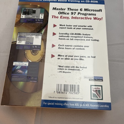 LearnKey Microsoft Office 97 PC Training Software CD ROM Set Windows 98 Sealed - Picture 2 of 3