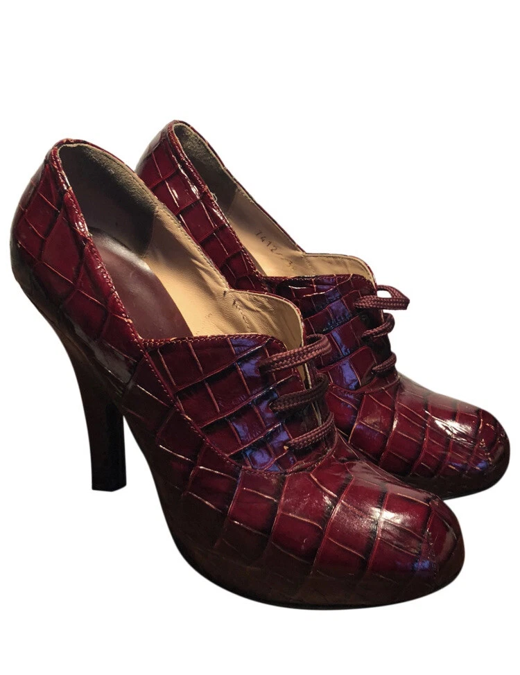 Burgundy Vivienne Westwood Shoes Online | bellvalefarms.com