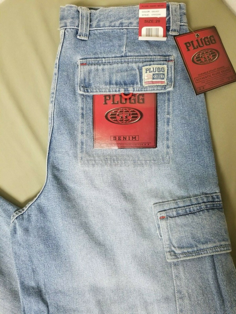 Vintage Boys Youth Plugg Deadstock Heavy Denim Convertible