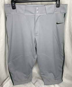 Nike Team Vapor Pro Piped High Pants Sz XL Grey Green Half Knee Baseball 747225 883418476472 | eBay