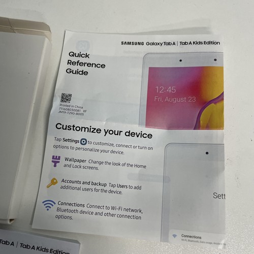 Samsung Micro SD holer silver front for Galaxy Tab A / Tab A Kids edition NEW - Picture 12 of 15