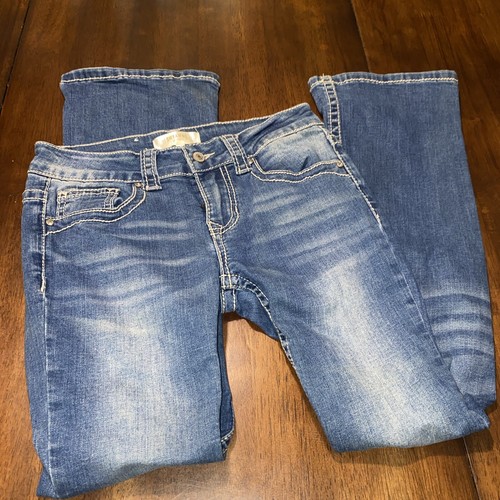 Shyanne Girls Jeans Size 10 Boot Cut Low Rise Medium Wash Denim Pants Cowgirl - Picture 5 of 5