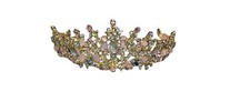 Girls Princess Pink Jeweled Crown Headpiece Metal