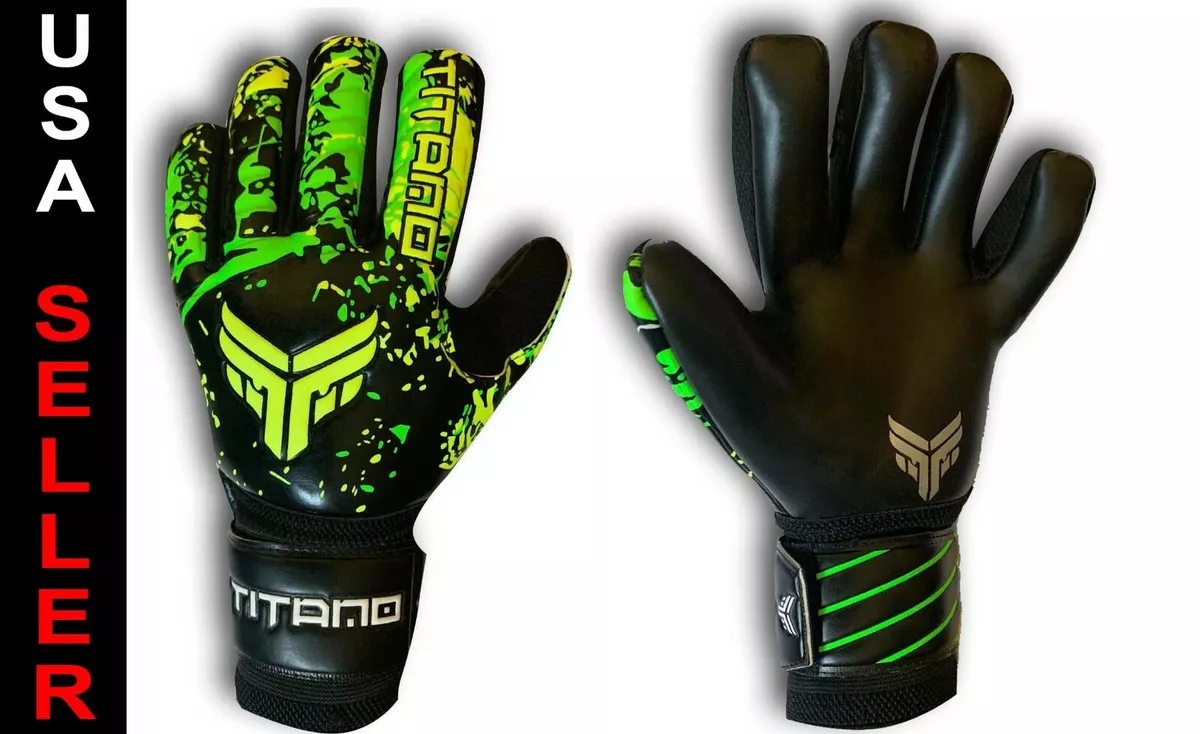 Correctie Diplomaat komen Titano Pro GK Grip volt Goal keeper, Goalie, Soccer Gloves Negative Cut  size 9 | eBay