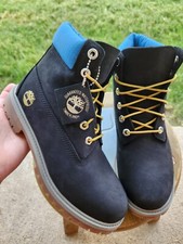 Timberland Premium 6 Inch "Black/Gold/Blue" BRAND NEW 5.5Y