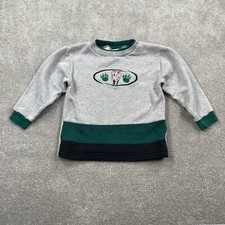 Healthtex Youth Dog Paw Sweatshirt Size 5 Gray green