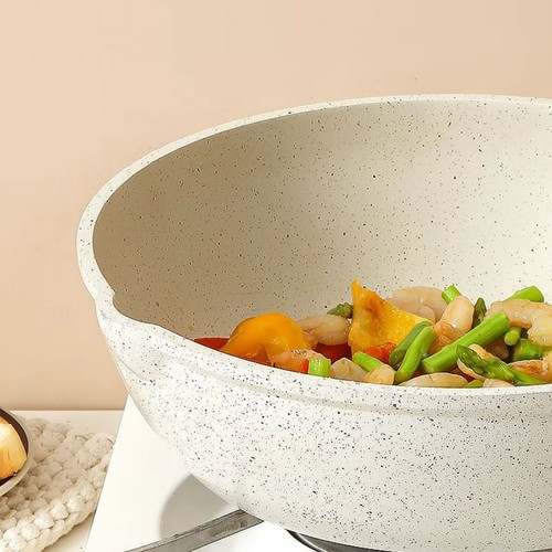 11 Inch Nonstick Frying Pan Skillet With Lid Induction Kitchen Cookware 28cm NEW - Picture 10 of 10