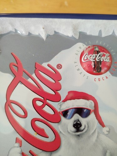 VINTAGE COCA-COLA POLAR BEAR 1998 TIN - Picture 2 of 7