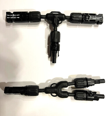 MC4 ''T'' M/M/F ''U'' F/F/M Solar Panel Cable Branch Connector Y Type