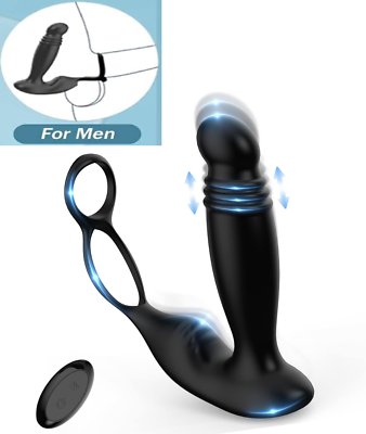 #ad Remote Powerful Flapping Prostate Massager Dual Motor Male Waterproof Vibrator F $15.99