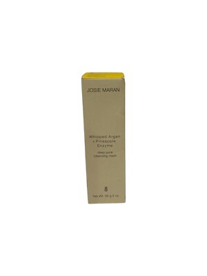 Josie Maran Whipped Argan + Pineapple Enzyme Deep Pore Cleansing Mask- 2oz NIB