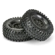 NEW Pro-Line Hyrax 1.9" G8 Tires Mounted Impulse Black Wheels (2)