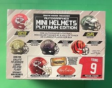 2023 TRISTAR HIDDEN TREASURES PLATINUM AUTOGRAPHED MINI HELMET SEALED SERIES 9