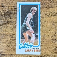 1980 Topps Larry Bird #34 Separated RC Boston Celtics NBA Basketball Card Rookie. rookie card picture
