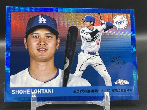 2025 Topps Chrome Platinum Anniversary Shohei Ohtani Blue Prism SP Dodgers
