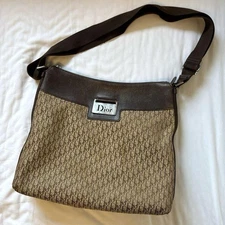 Christian Dior Street Chic Trotter Shoulder Bag in Brown Square from Italy Rare