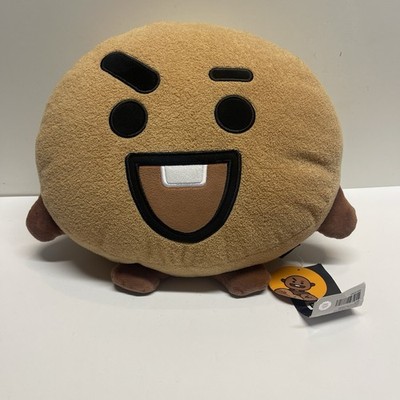 NEW BT21 Shooky Cookie Large 12'' Plush Pillow Cushion BTS Line Friends NWT