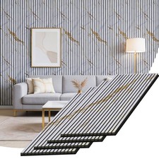 4 Packs Acoustic Wall Panel, 47.2"x23.6"x0.75" Wood 4PC 47.2"X23.6" , Marble
