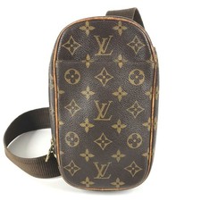 Louis Vuitton Pochette Gange Crossbody Brown Canvas for sale