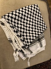 Cotton  Palestinian Keffiyeh Arab Scarf 8 others available from Jerusalem 