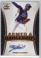 2015 Leaf Ultimate Draft Bronze Etched Foil Yadier Alvarez Alvares Auto qh5