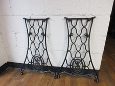 Antique 1909 Singer Treadle Sewing Machine Cast Iron Legs -Project Table Starter