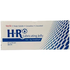 HR Pharma "Shot" Sterile Lubricating Jelly, 5 gram per unit, of 144