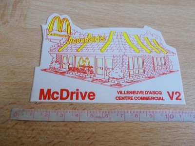 Aufkleber Mc DONALD'S - Mc DRIVE VILLENEUVE D'ASCQ