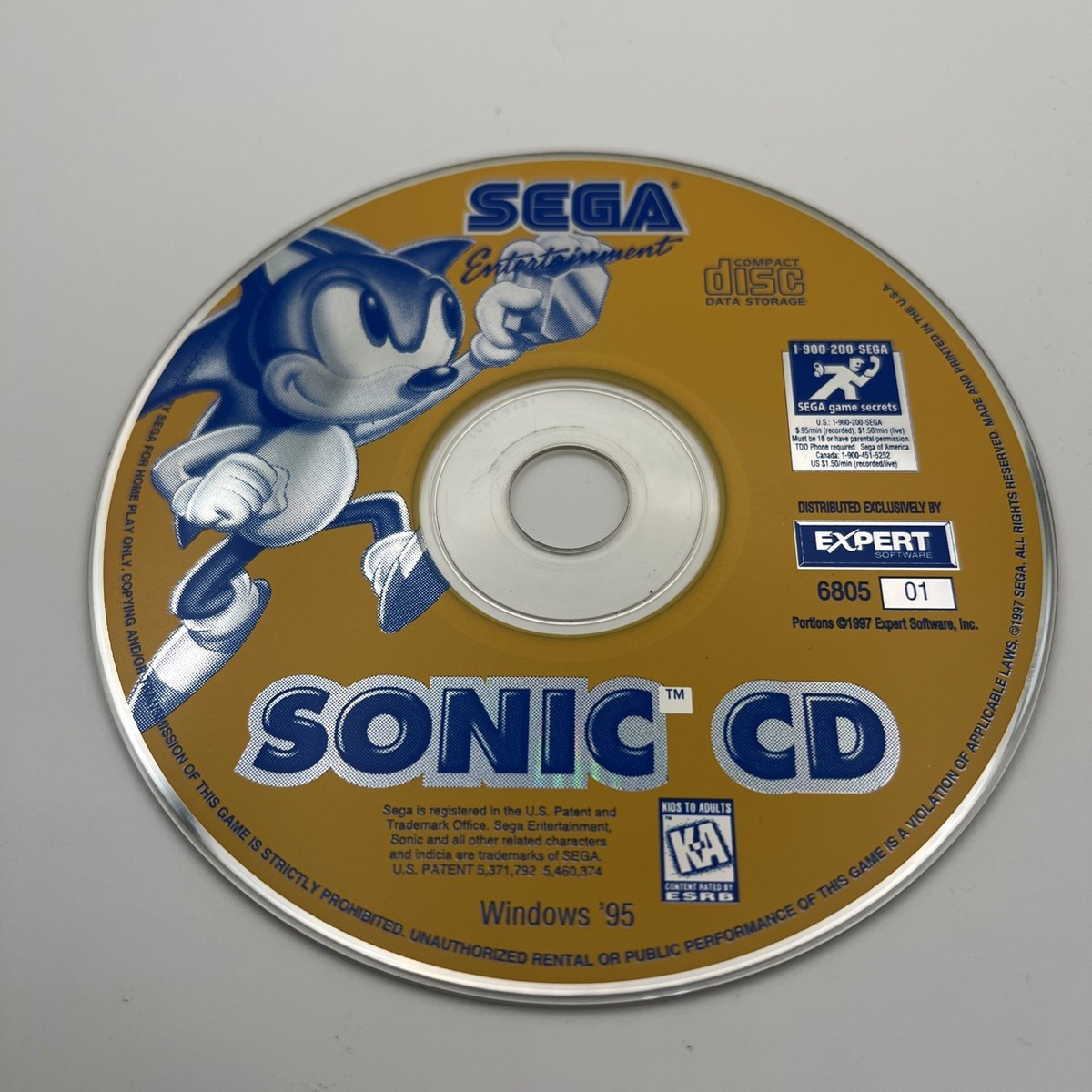 SEGA ソニック ザ ヘッジホッグ CD PCゲーム Sonic CD Sega PC Collection PC Video Game Windows 95 Retro Gaming