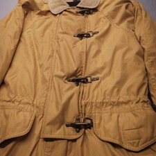 Andrew Marc Vintage Chore Coat Field Jacket Corduroy Collar Size Small Yellow