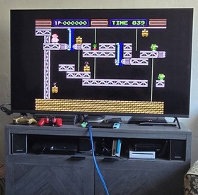 Nintendo R.O.B., Gyromite NES Game & Accessories, Incomplete, Tested & Working