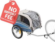 Bicycle Pull-Behind 2-in-1 Pet Trailer and Carrier Stroller
